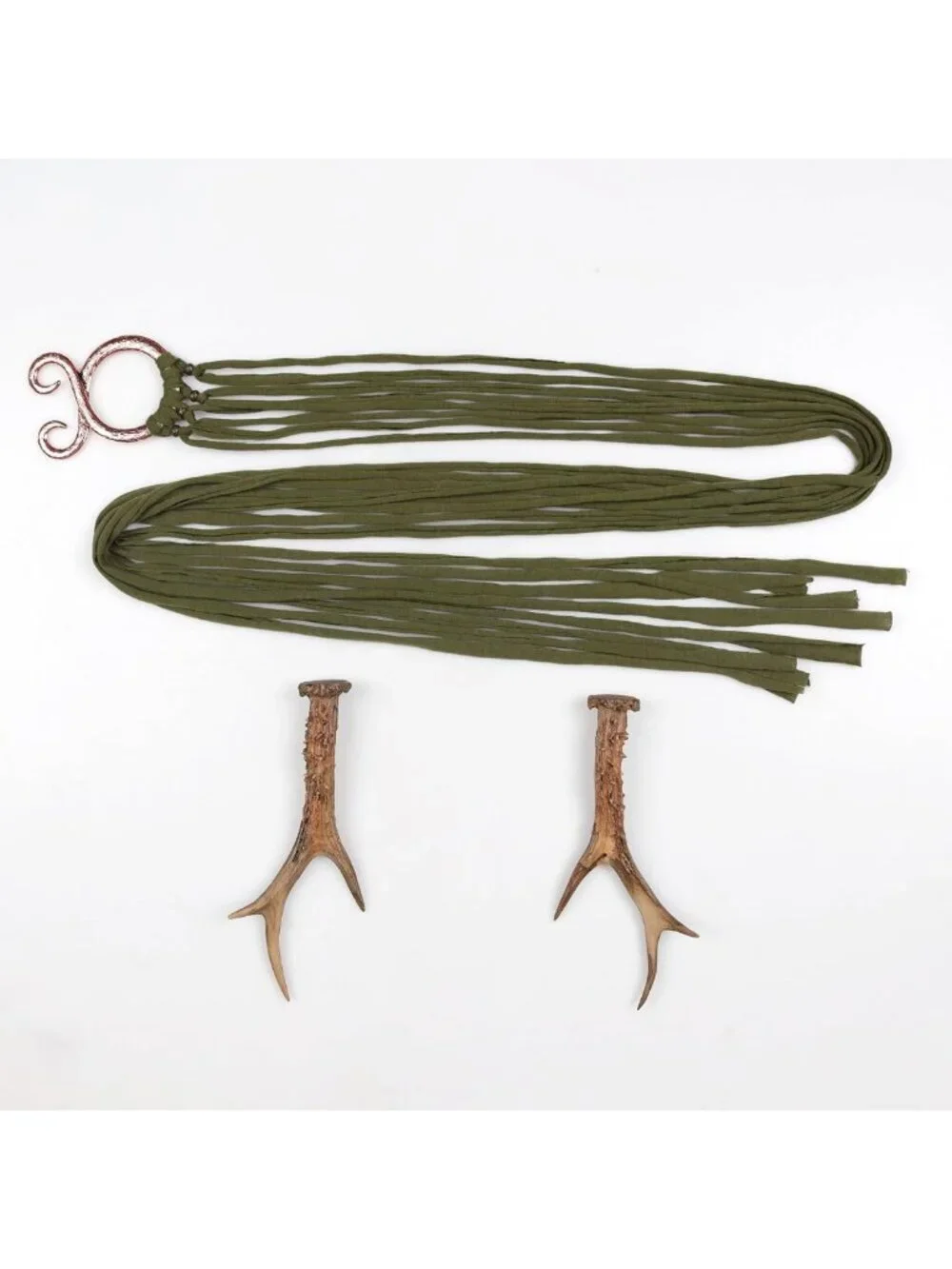 Viking Troll Cross Belt - Long Rope Ring Knotted Waist Belt for Norse & Pagan